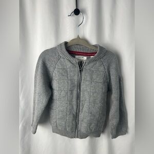 Zara BabyInit Gray Zip Sweater